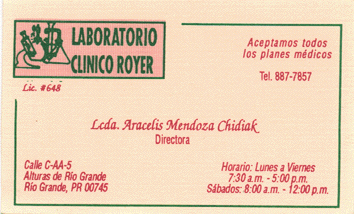 tarjetalaboratorioclinicoroyer.gif (43129 bytes)