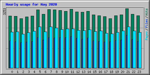 Hourly usage for May 2020